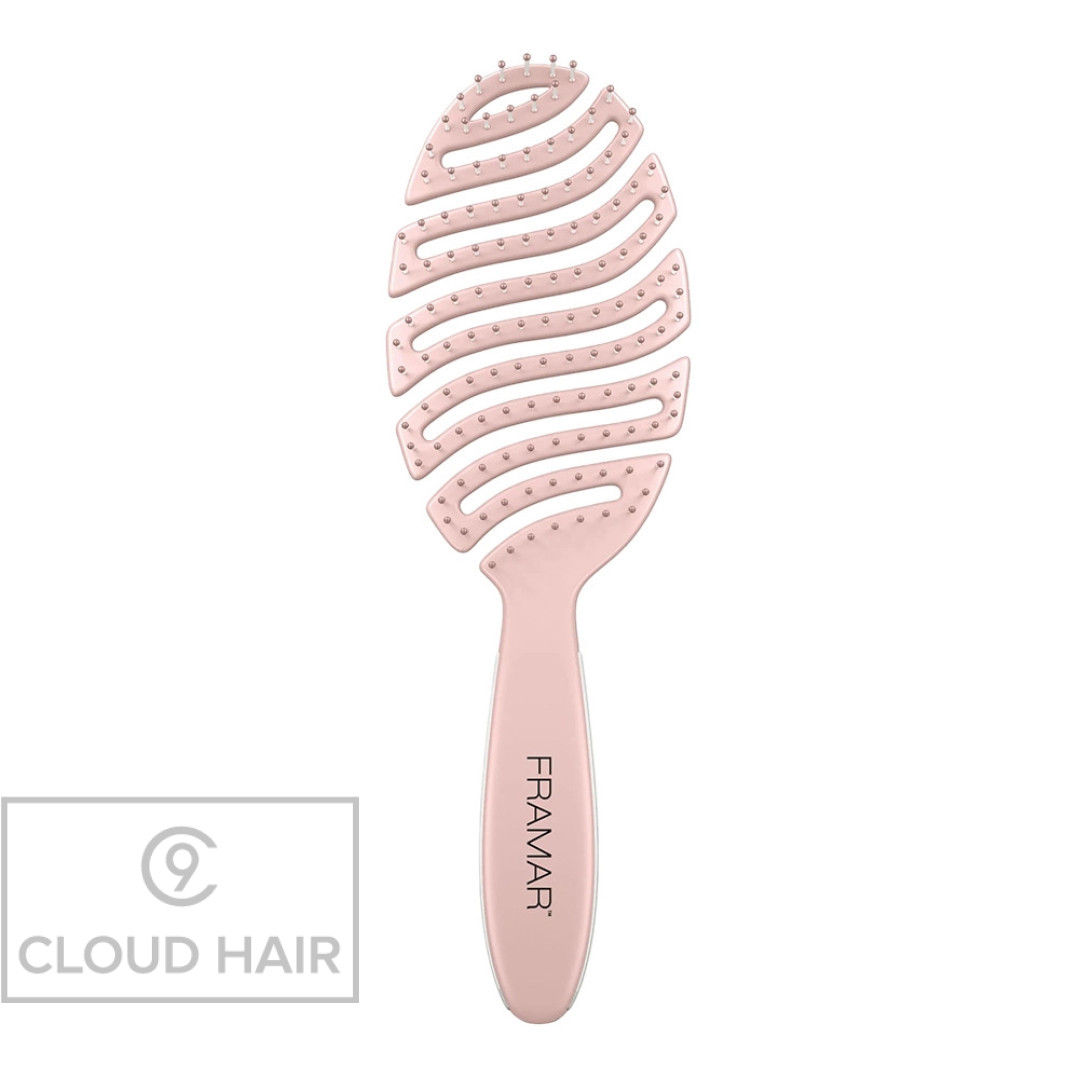 Щетка для волос распутывающая Framar Flex Brush Champagne гибкая Шампань 30301