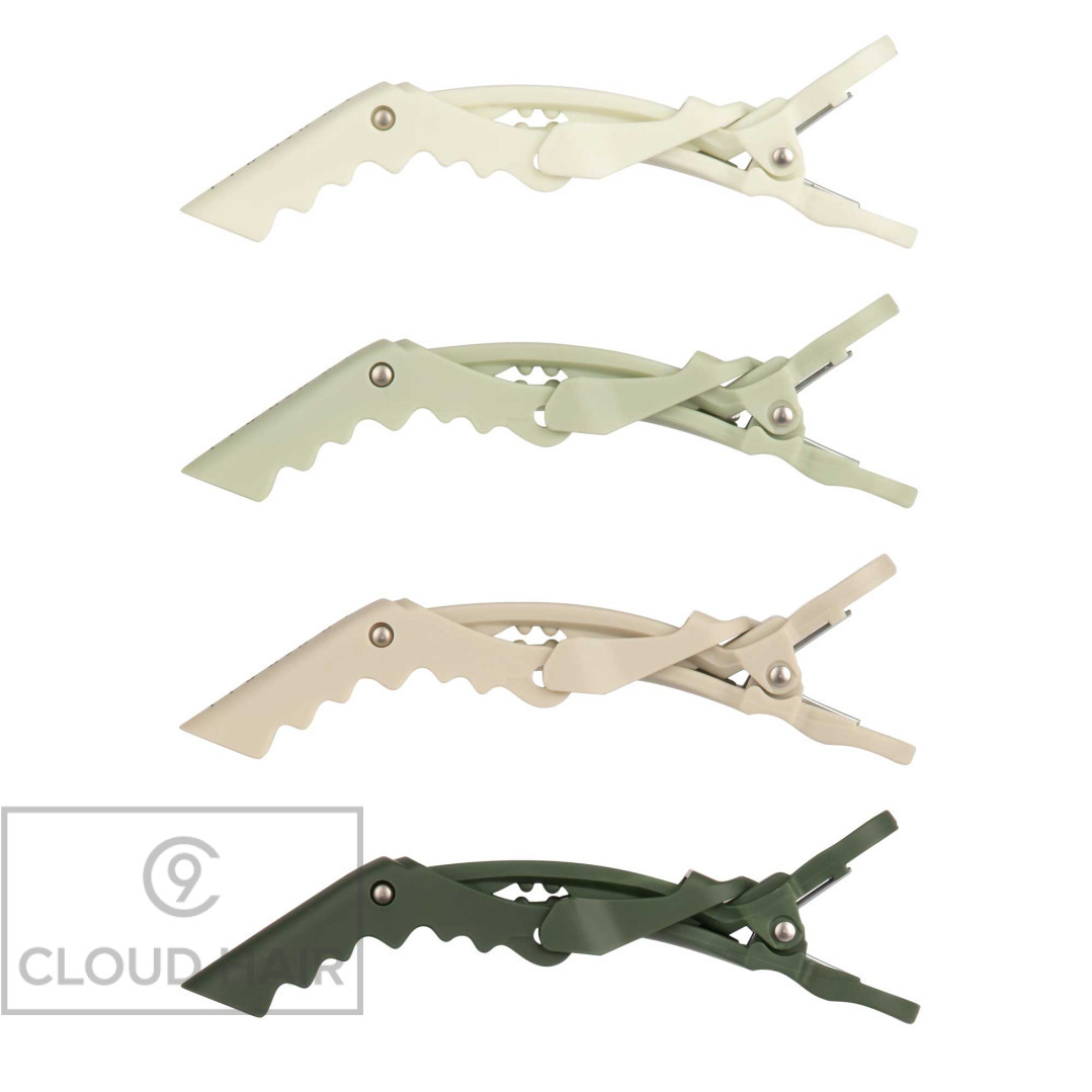 Зажим Framar Neutrals Sage с прорезиненным покрытием, 4 шт 91067