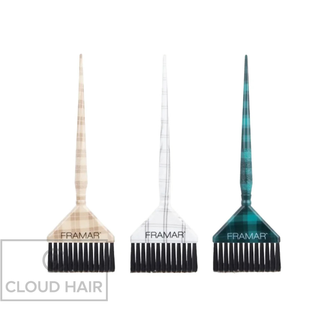 Кисти для окрашивания широкие Framar Plaid Hair Day Big Daddy 3 шт 91077