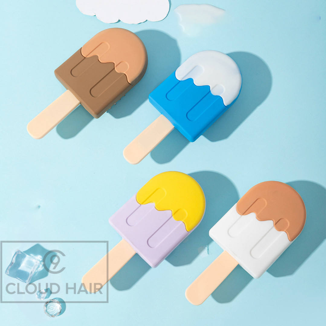 Расческа для волос детская Ice Cream Brush бежевый-коричневый ICB5 Расческа для волос детская Ice Cream Brush бежевый-коричневый ICB5