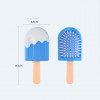 Расческа для волос детская Ice Cream Brush голубой-белый ICB4