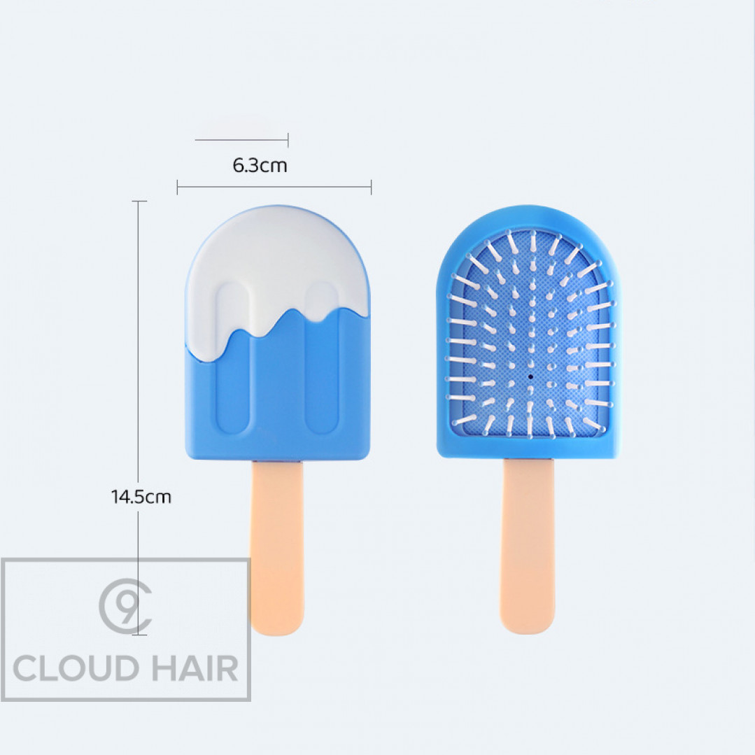 Расческа для волос детская Ice Cream Brush голубой-белый ICB4 Расческа для волос детская Ice Cream Brush голубой-белый ICB4