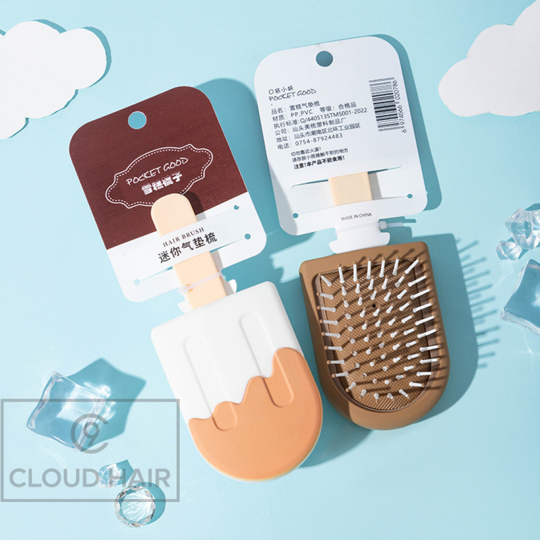 Расческа для волос детская Ice Cream Brush бежевый-коричневый ICB5 Расческа для волос детская Ice Cream Brush бежевый-коричневый ICB5