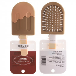 Расческа для волос детская Ice Cream Brush бежевый-коричневый ICB5