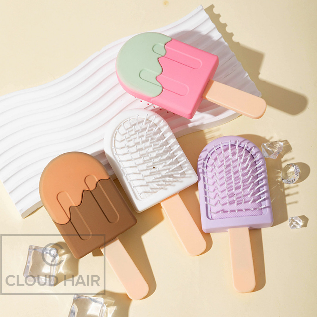Расческа для волос детская Ice Cream Brush бежевый-коричневый ICB5 Расческа для волос детская Ice Cream Brush бежевый-коричневый ICB5