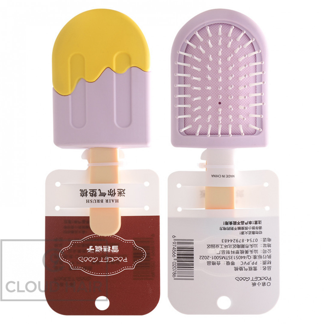 Расческа для волос детская Ice Cream Brush сиреневый-желтый ICB6 Расческа для волос детская Ice Cream Brush сиреневый-желтый ICB6