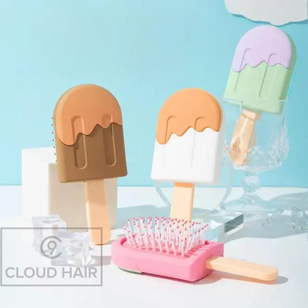 Расческа для волос детская Ice Cream Brush бежевый-коричневый ICB5 Расческа для волос детская Ice Cream Brush бежевый-коричневый ICB5