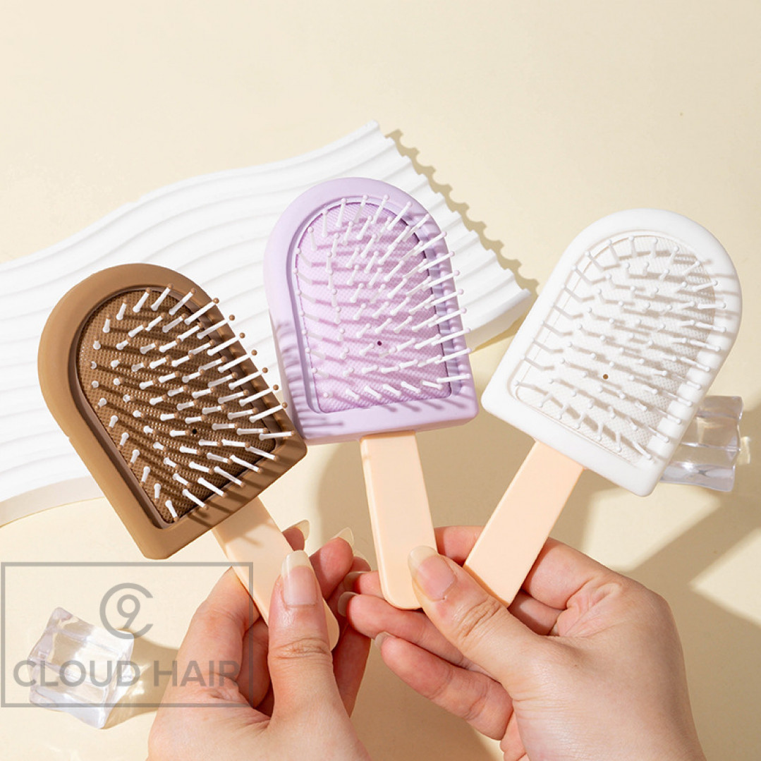 Расческа для волос детская Ice Cream Brush бежевый-коричневый ICB5 Расческа для волос детская Ice Cream Brush бежевый-коричневый ICB5